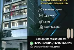 Emprendimiento en Corrientes de 1 Dormitorios