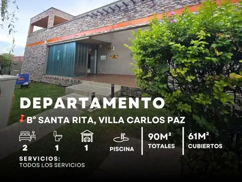 Venta Departamento De 2 Dormitorios Con Cochera En Complejo Francis – Santa Rita, Villa Carlos Paz