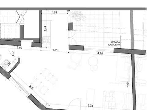Depto Tipo Casa en Venta de Monoambiente