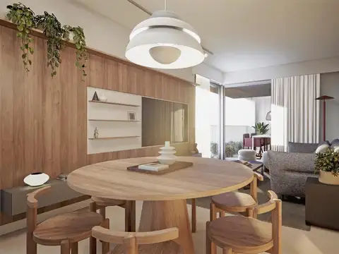 Departamento en en Planta Baja con Jardín y parrilla.