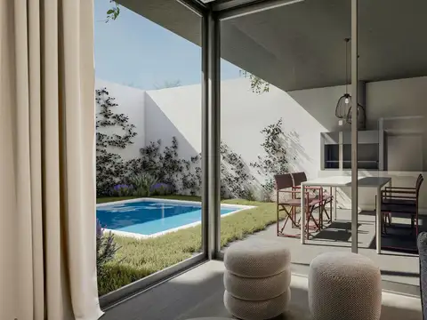 Departamento en en Planta Baja con Jardín y parrilla.