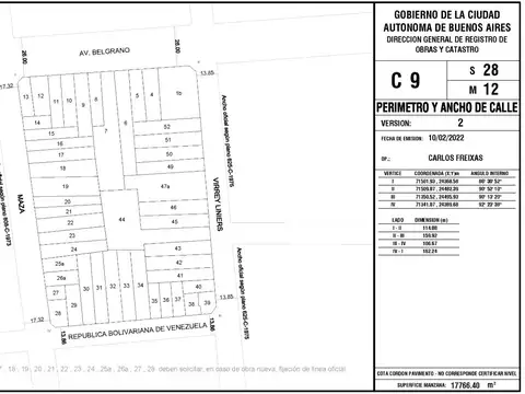 Terreno en Venta 11  mts Frente