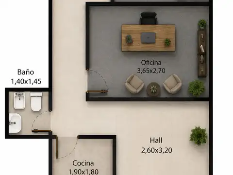 Oficina en Venta en Avellaneda, USD 34.900
