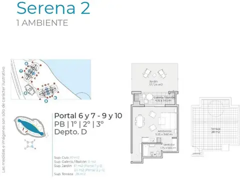 Departamento en emprendimiento Lagoon Pilar