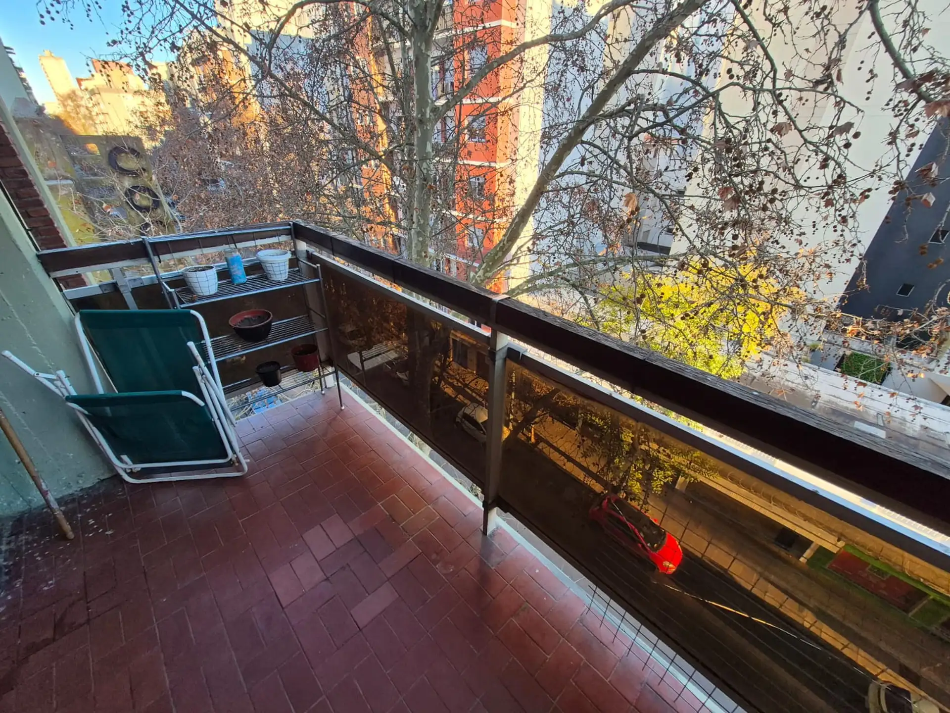 Depto 3 amb, 65m² con balcón y baulera — Plaza Mitre