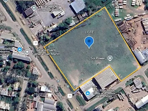 VENTA TERRENOS SOBRE RUTA 11 EN PUERTO SAN MARTIN