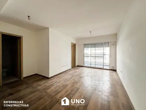 San Juan y Juan Manuel de Rosas - Dpto de 1 Dormitorio. Cochera disponible.