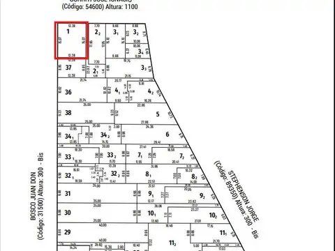 Terreno en Venta 12  mts Frente