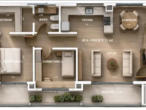 VENTA DEPARTENTOS 3AMB A ESTRENAR