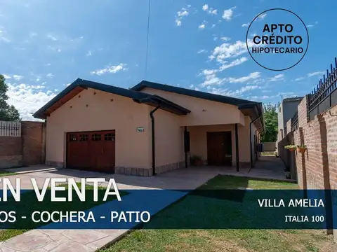 CASA DE 3 DORMITORIOS CON COCHERA EN VILLA AMELIA