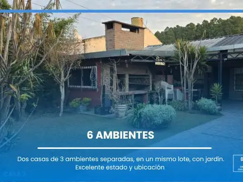 Casa en Lomas De Zamora, multifamiliar, 2 casas, jardin, quincho, fondo, alquiler