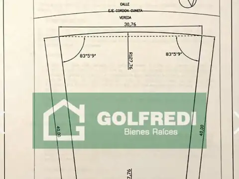 Terreno en Venta de 1040,0 m2