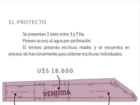Terreno en Venta en Luyaba, USD 35.000