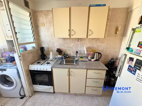 Departamento 2 ambientes con 1 baño