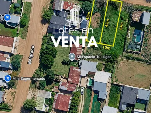 VENDO. 2 Lotes en Barrio San Agustín. Concordia, ER.