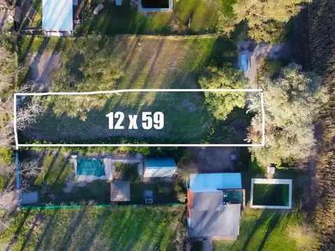 Terreno en Venta 59  mts Fondo
