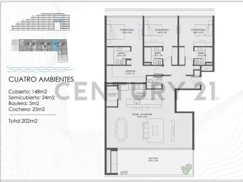 Aqua Marina Nordelta al Río Depto 4 amb con vista al río