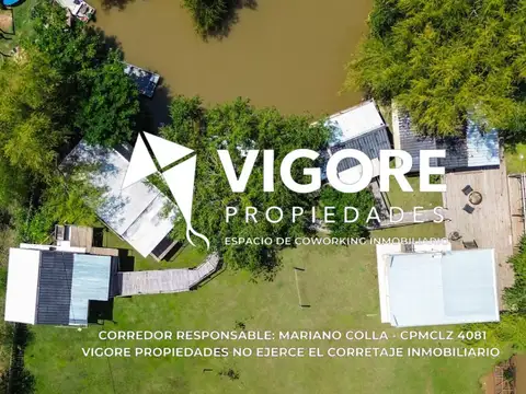 ISLA PRIVADA EN VENTA SOBRE EL RÍO SAN ANTONIO | 2.010 M² CON 4 CABAÑAS