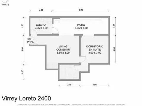 Departamento en Venta de 1 dormitorio