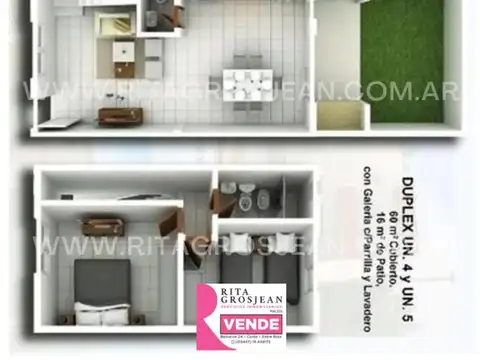 Departamento en Venta de 3 ambientes
