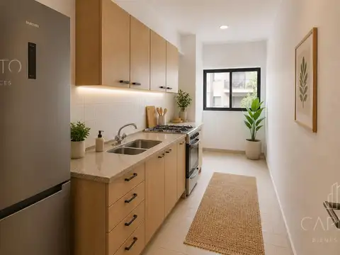 Departamento 2 ambientes con 1 baño