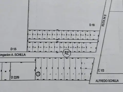 Terreno en Venta 76  mts Fondo