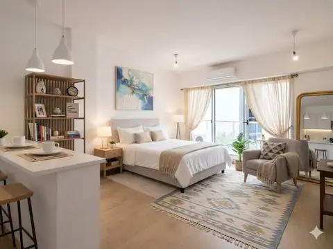 Monoambiente al Frente con Balcón – Muy Luminoso – Oportunidad