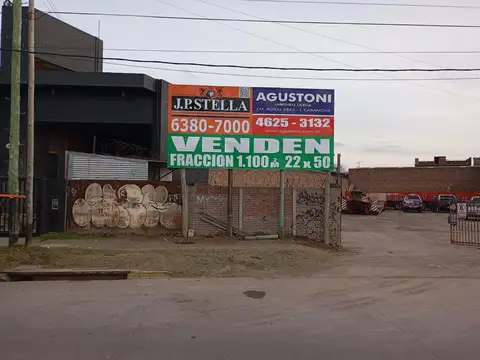 Fraccion Comercial 1100 m² - 22 metros de frente s/ Avenida - San Justo