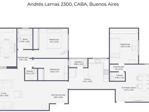 Departamento en Venta de 3 dormitorios