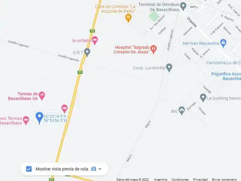 Ruta provincial 20  Termas de Basavilbaso