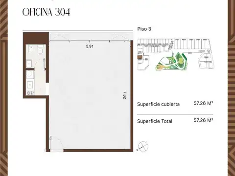 Martin Fierro 3600, Piso 3