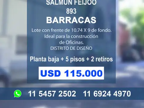 Casa en Venta en Barracas, USD 115.000