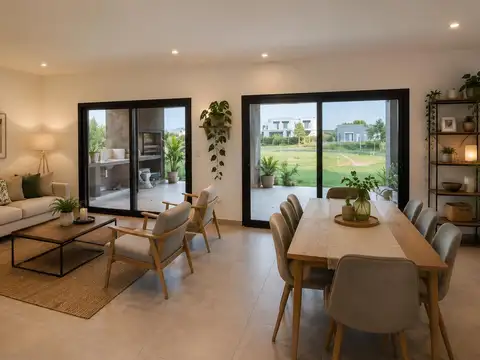 VENTA Casa en una planta a estrenar 3 habitaciones y servicio Canton Islas