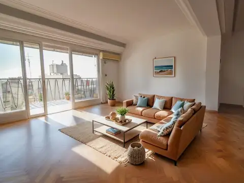 Departamento en Recoleta 4 amb. + dependencia, luminoso.