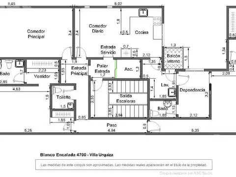 Departamento en Venta de 5 ambientes
