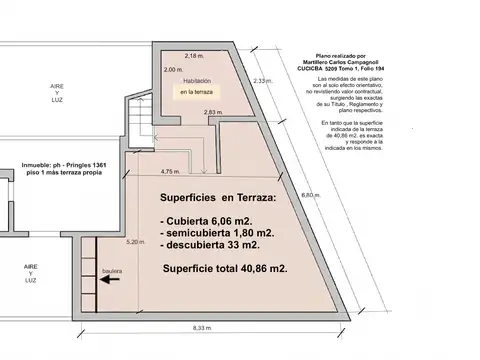 Depto Tipo Casa en Venta de 3 ambientes