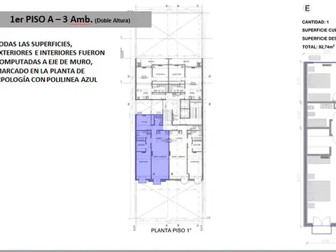 Venta 2/3 ambientes, desarrollo en Belgrano