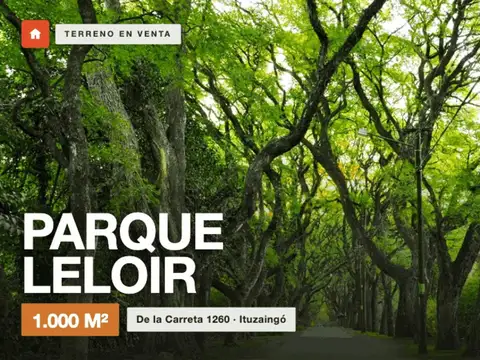 Terreno de 939 m2 en  VENTA en Parque Leloir