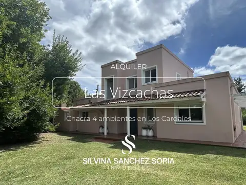 CHACRA 4 AMBIENTES EN ALQUILER  LAS VIZCACHAS, LOS CARDALES