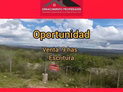 Campo en Venta en Mina Clavero, San Alberto