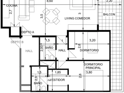Departamento en Venta en Palermo Soho, USD 215.000