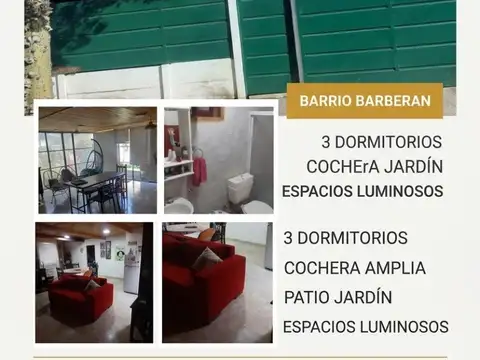 Se VENDE Casa de 3 dormitorios en el Barberan