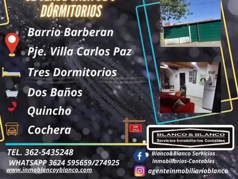 Se VENDE Casa de 3 dormitorios en el Barberan
