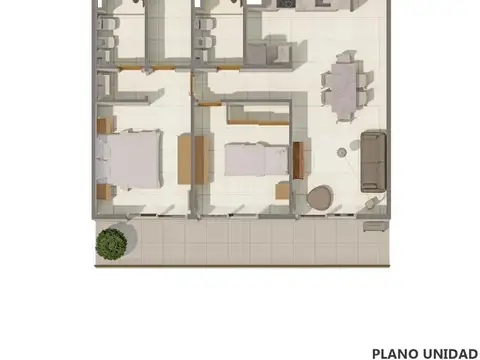 Departamento de 2 dormitorios en Unico Golf Fisherton