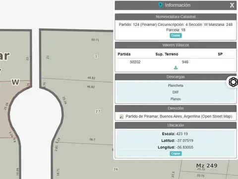 Terreno - Venta - Argentina, Pinamar - Cul de Sac Polifemo 100