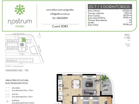 VENTA 2 DORMITORIOS NOSTRUM GARDEN PRADO