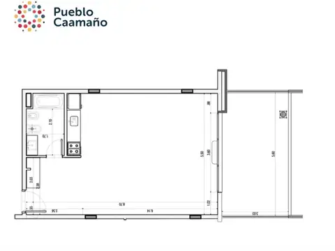 Pueblo Canmño Dptos entrega 2/2027 2 amb amenities