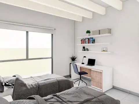 Casa 3 ambientes con 2 baños