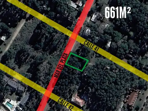 Terreno venta -661mts2 totales- Mar Azul