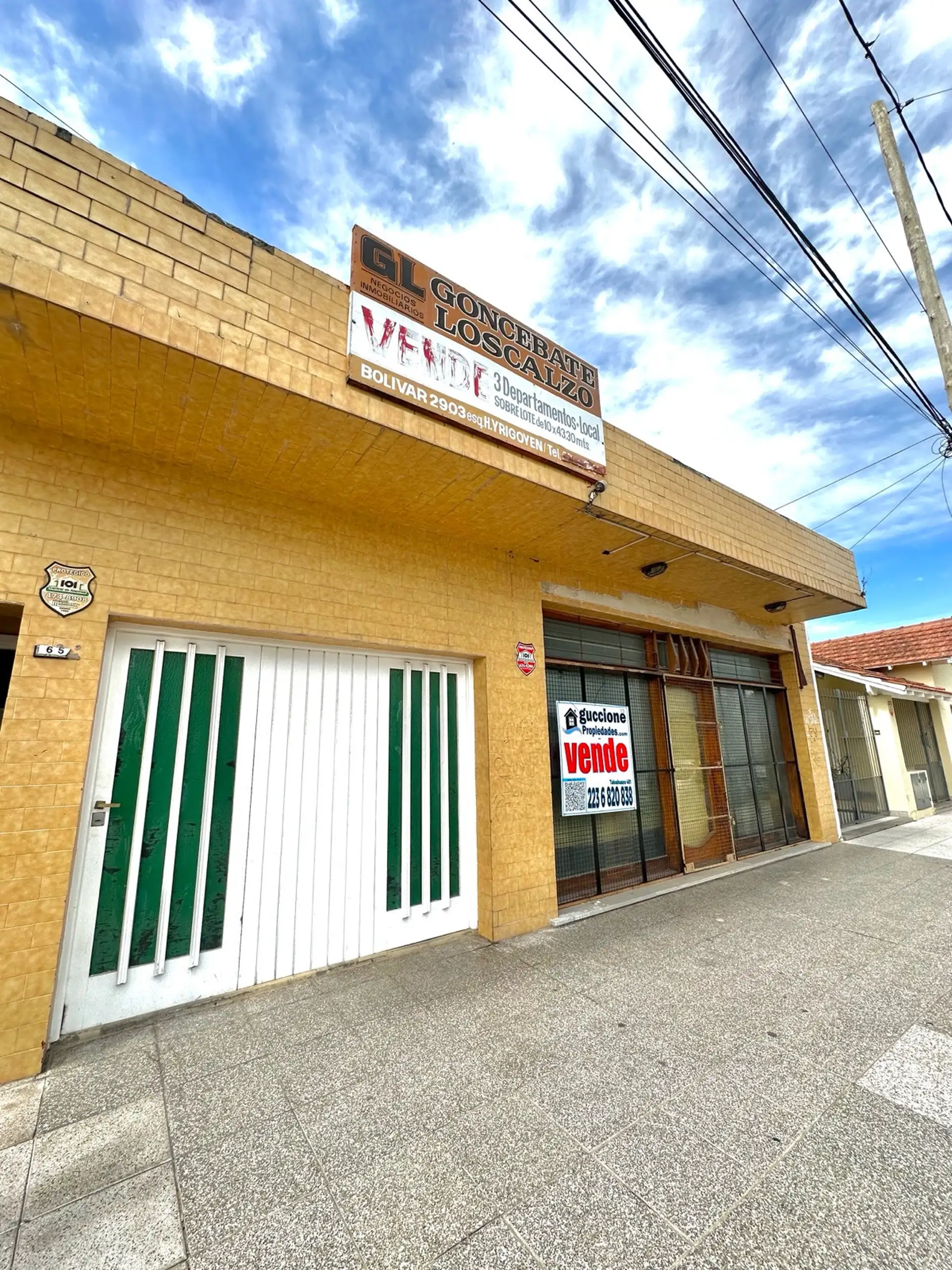 3 Departamentos + Garaje + Local en block